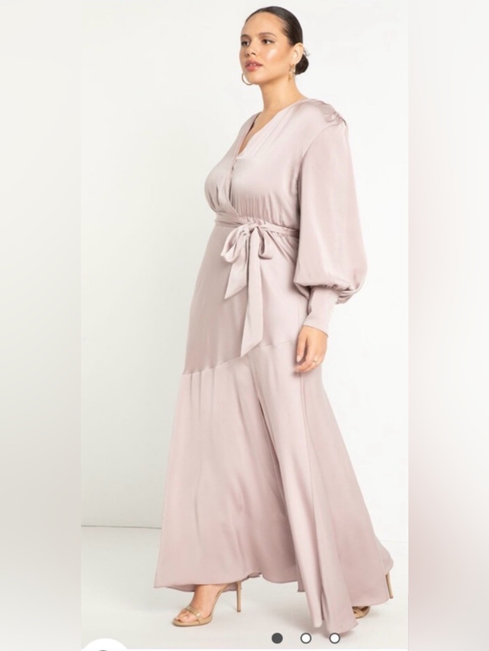 ELOQUII Satin Maxi Dress
